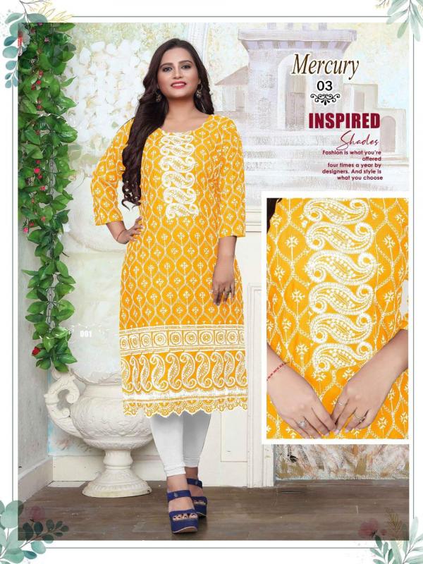 Beauty Queen Mercury 7 Rayon Ethnic Wear Designer Kurti Collection